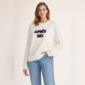 Kule The Raleigh Après Ski Sweatshirt Medium Graphic Pullover $148